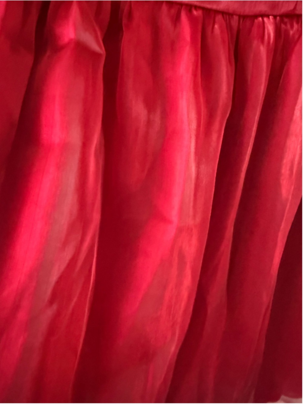 Thirty Thirty LA Chiffon Babydoll Dress Red Mini Medium Sexy Chic Shiny Red $69 - Picture 10 of 10